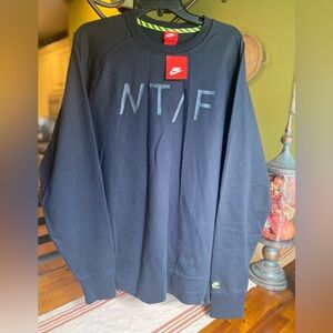NWT Men’s Nike Black NT/F Crewneck Sweatshirt